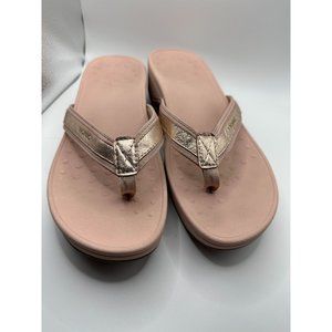 Vionic Womens Hightide Metallic Pink Flip Flop Sandals Size 10 F74 8 NWOT